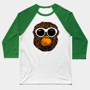 Monkey With Shades Baseball T-Shirt